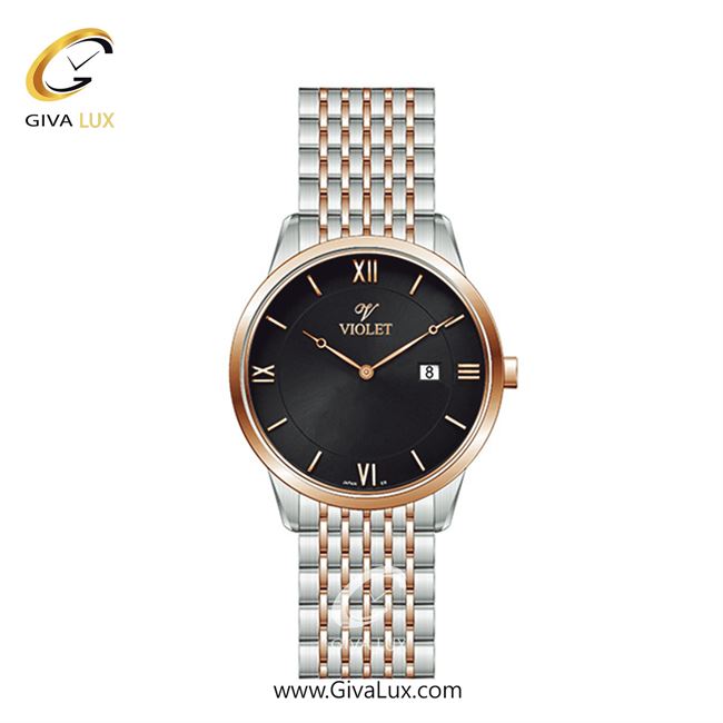 ساعت مچی اورجینال زنانه ویولت VIOLET رزگلد-نقره ای | رزگلد-نقره ای| مشکی| کد رفرنس 0579/2